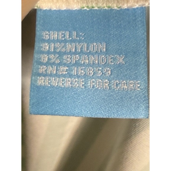 J McLaughlin Shirt Womens Size XL Green Stripe Tee Stretch Scoop Neck - Picture 3 of 6